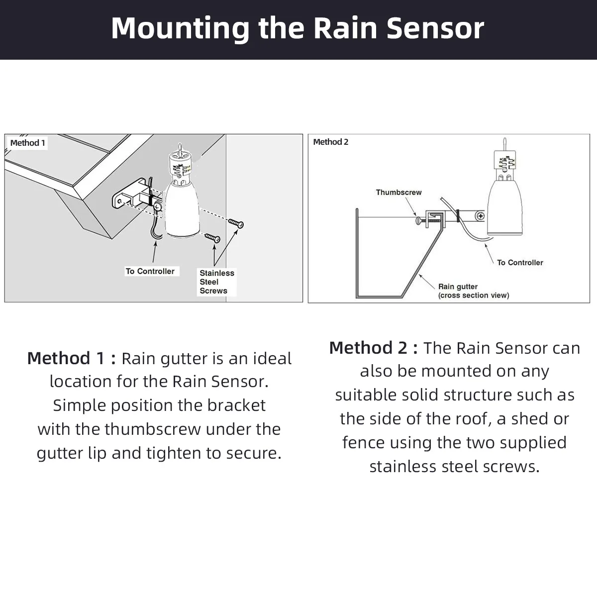 Mini Rain Sensor Automatically Interrupt Watering System for Garden Water Timer Home Irrigation 3