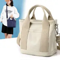 Women's Fashion Handbag Lady Portable Thickened Canvas Handbag Simple Casual Tote Bag Organizer Bag For Travel Zip