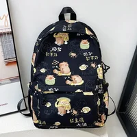 Kawaii Cartoon Capybara Backpack Funny Large Capacity Capybara School Bag Student Laptop Bag School Backpack for College Student 1