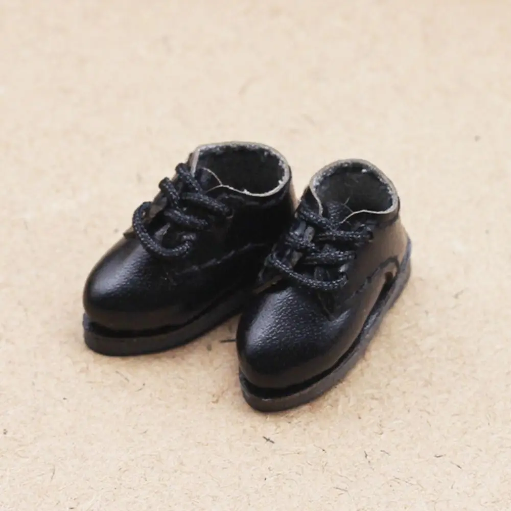 1Pair PU Leather 1/12 Bjd Doll Shoes Shoes Doll 1 Pair Doll PU Leather Shoes Mini Cute BJD Doll PU Shoes Kids Gifts