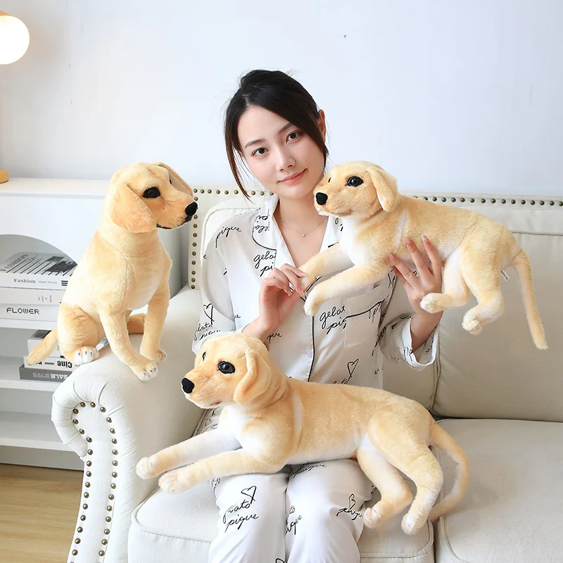 New Lifelike Dog Plush Stuffed Animal Realistic Plushie Golden