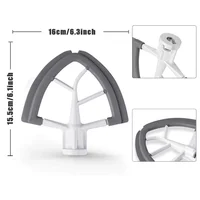 KitchenAid-Batteur à bords flexibles pour centre commercial, accessoires à tête inclinable, en silicone, pour mélangeur, 4.5 à 5 qt 6