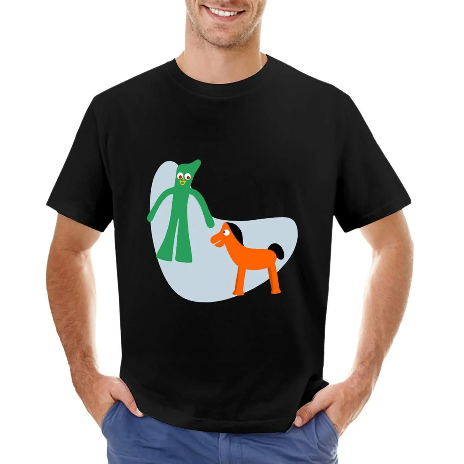 Spinale Tap - Nigel Tufnel-Maglietta Gumby New Edition Plus Size Oversize Magliette Nere Ad Asciugatura Rapida Per Uomo