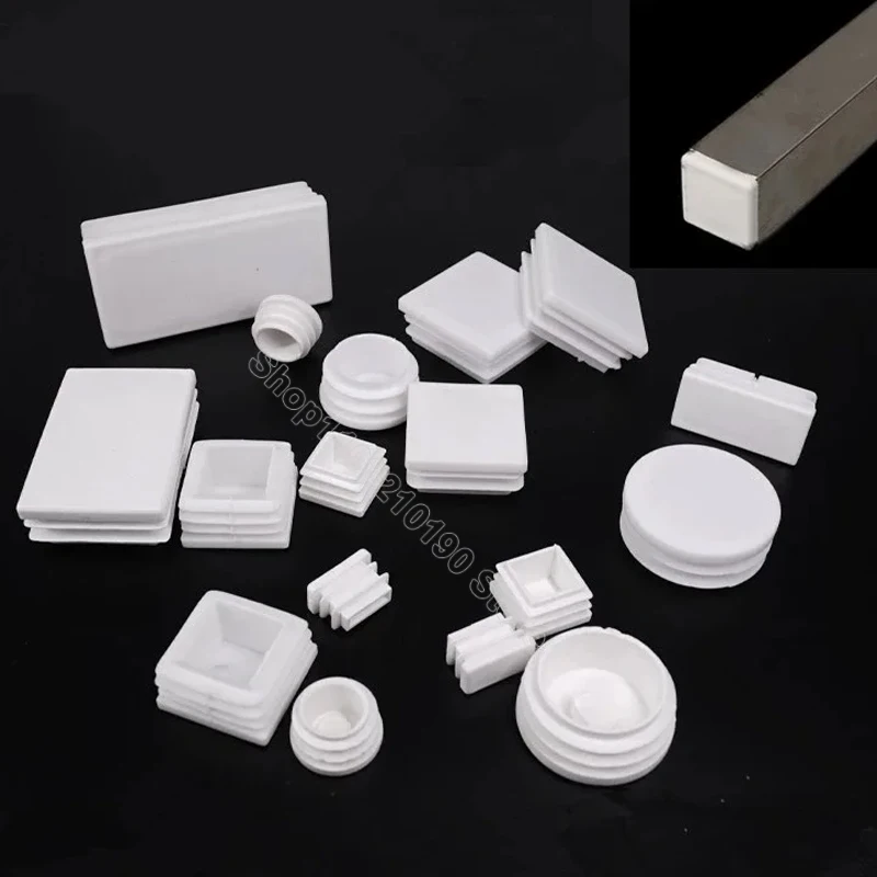 Pipe End Cap Rectangle/Square Plastic Blanking 10x20mm to 200x200mm for Steel table Leg Feet Pad pipe end cap table foot pad table leg tips silicone rubber caps rubber caps silicone rubber plugs floor protector caps