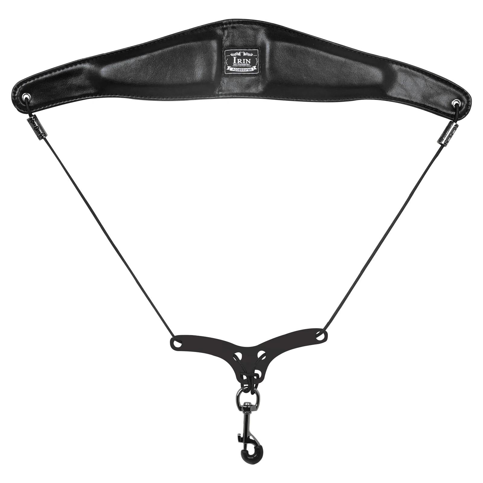 Premium Leather Padded Saxophone Neck Strap - Soft Protection Harness Lanyard