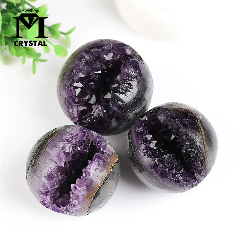 

Natural Uruguayan Amethyst Cluster Smiling Face Healing Mineral Specimen Deep Violet Quartz stone Block For Room Decoration