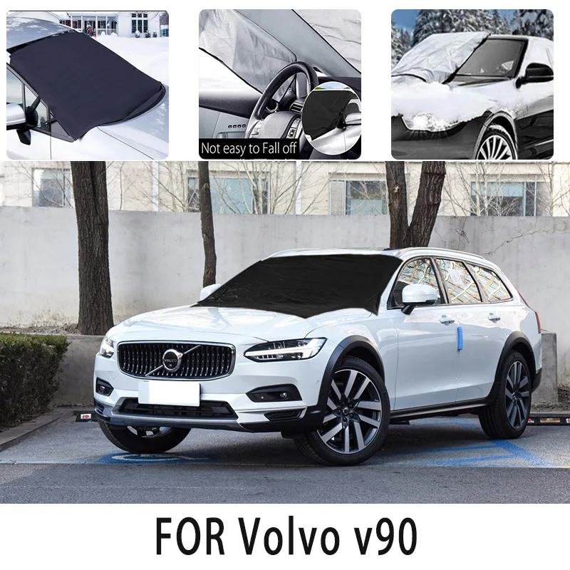 

Чехол Carsnow, переднее покрытие для Volvo v90, защита от снега, теплоизоляция, защита от солнца, ветра, мороза, автомобильные аксессуары