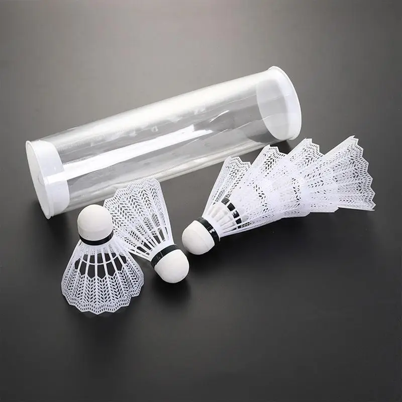 

6Pcs/Tube Plastic Badminton Shuttlecock Lightweight For Practice Portable Shuttlecocks Training Kids adult Entertainment