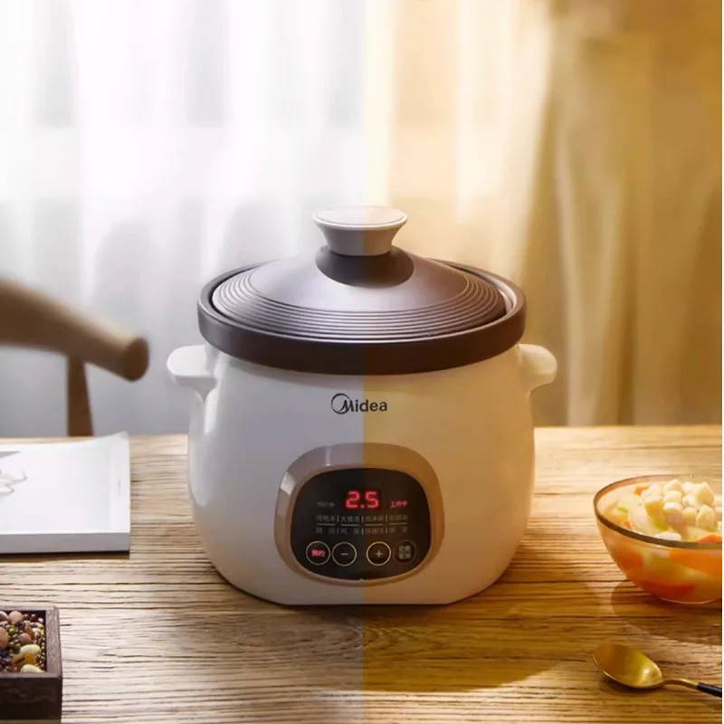 Midea Casserole sous vide cooker Cuisine intelligente Ceramic slow cooker crock pot Home appliances 4L Electric stew pot