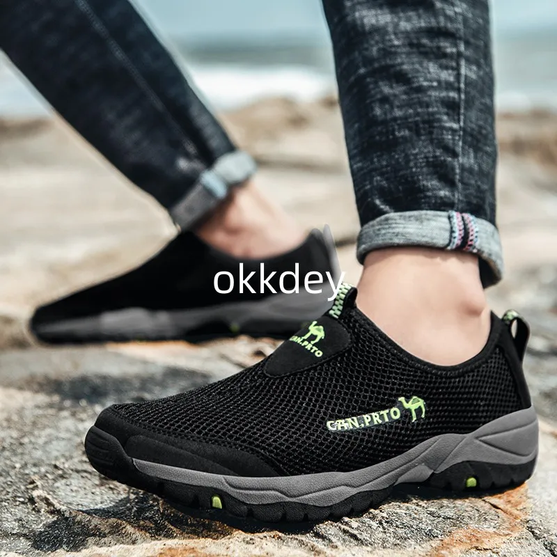 Men's Shoes 2023 Mesh  Casual Shoes Summer Outdoor Sneakers Sports and Leisure Men Non-slip Climbing Shoes Breathable Men's images - 6