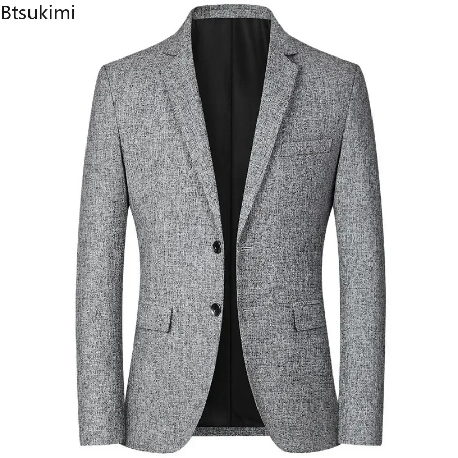 New Men's Casual Blazer Jacket Suits Fashion Slim Coats Male Handsome Masculino Business Jackets Suits Men's Blazers Tops