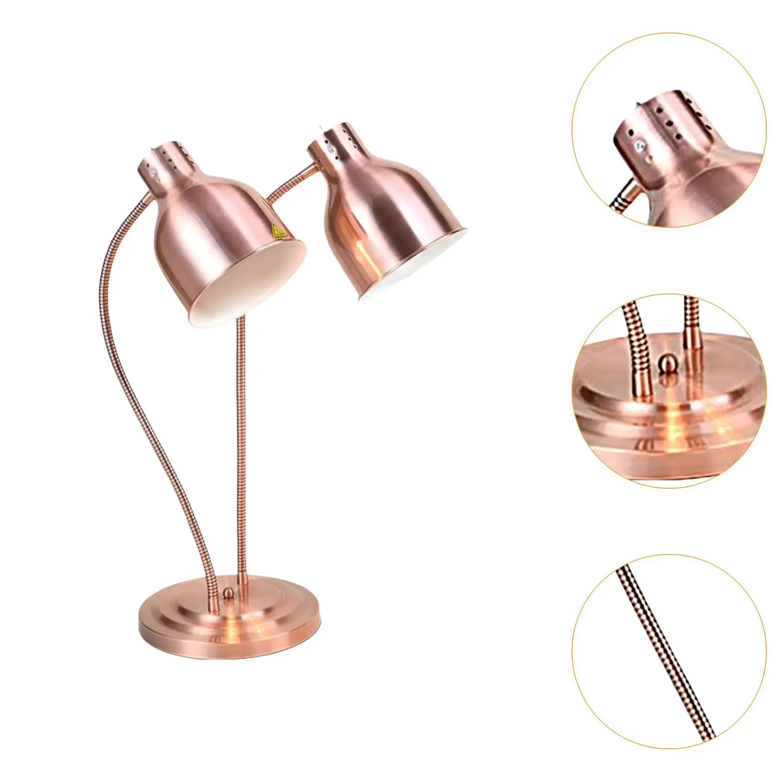 Food Heat Lamp Catering Heating Lamp without Bulbs Electric Heat for Food Catering for Kitchen Fried Cafeteria Chicken