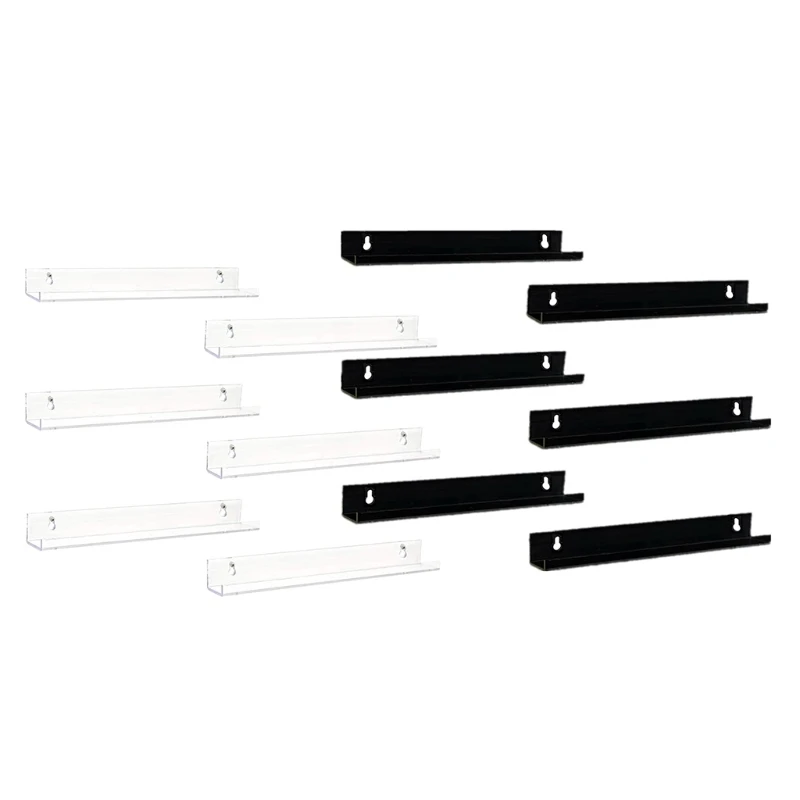 

Record Shelf Wall Mount Acrylic Records and Albums Shelves Display Holders Racks Drop shipping