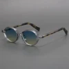 Acetate Small Round Sunglasses Polarized Men's Japanese Unisex Oval Sunglasses Women Retro TR90 Acetate Men 4