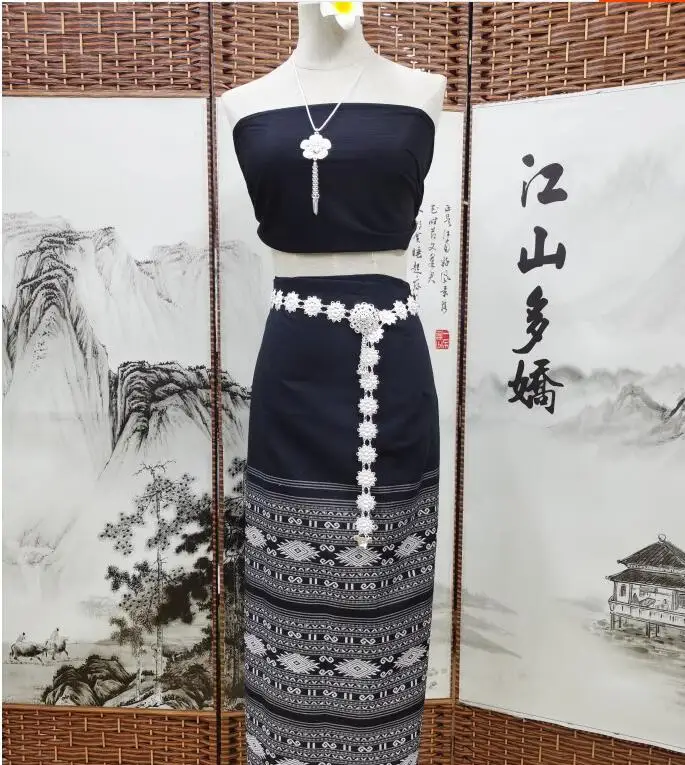 

Yunnan Ethnic Clothing Thai Style Waiter Uniform