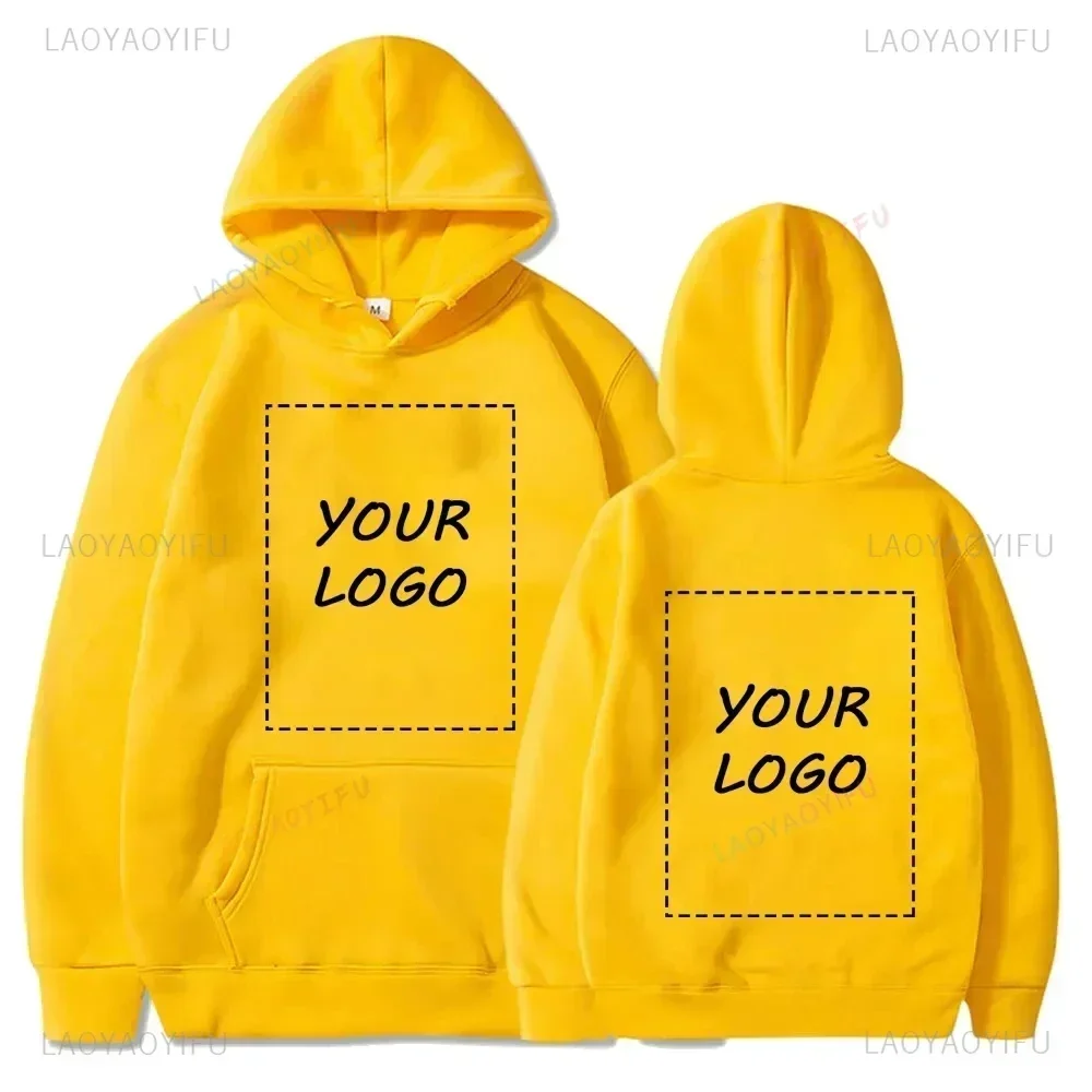 2024 Student Casual Custom Printed Text DIY Hoodie Customized Logo Personalized Hoody Custom Hoodies Text Logo Sweatshirt 3