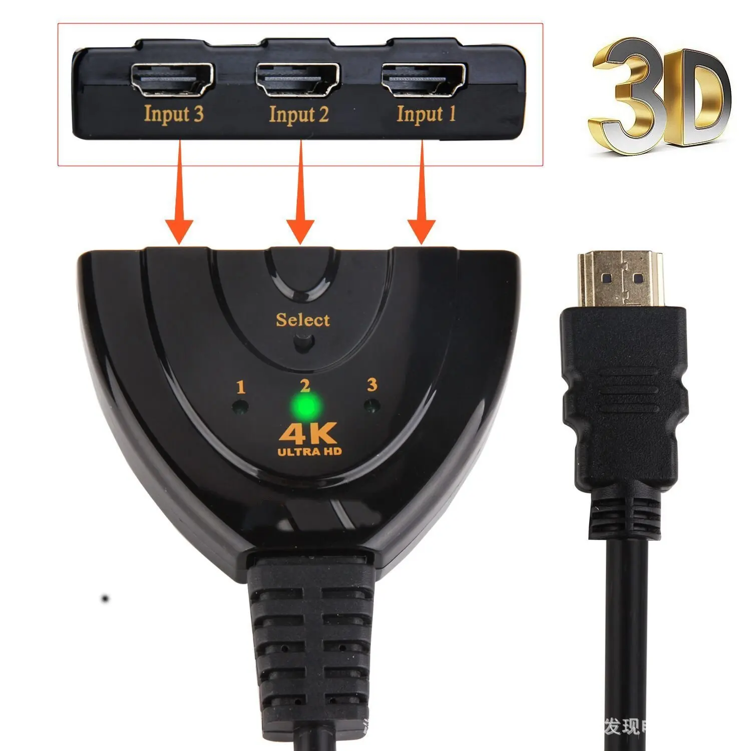 BlitzWolf-Commutateur compatible HDMI bidirectionnel, 1 entrée, 2 sorties,  2 entrées, 1 sortie, répartiteur compatible HDMI pour PC, TV - AliExpress