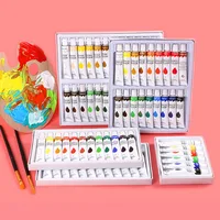 Acrylic Oil Watercolor Paint Pigment Set 12ML Drawing Supplies for Students and Beginners