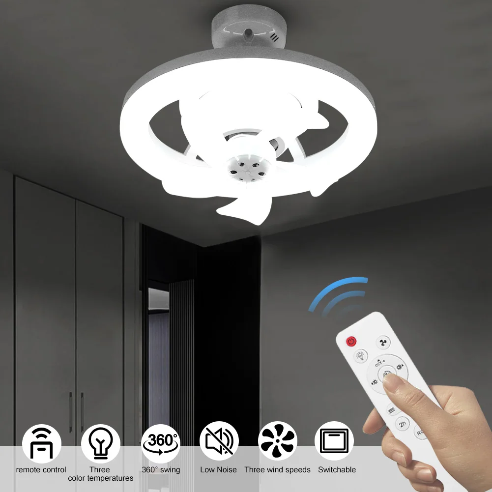 Dimmable Ceiling Fan with Light and Remote Control