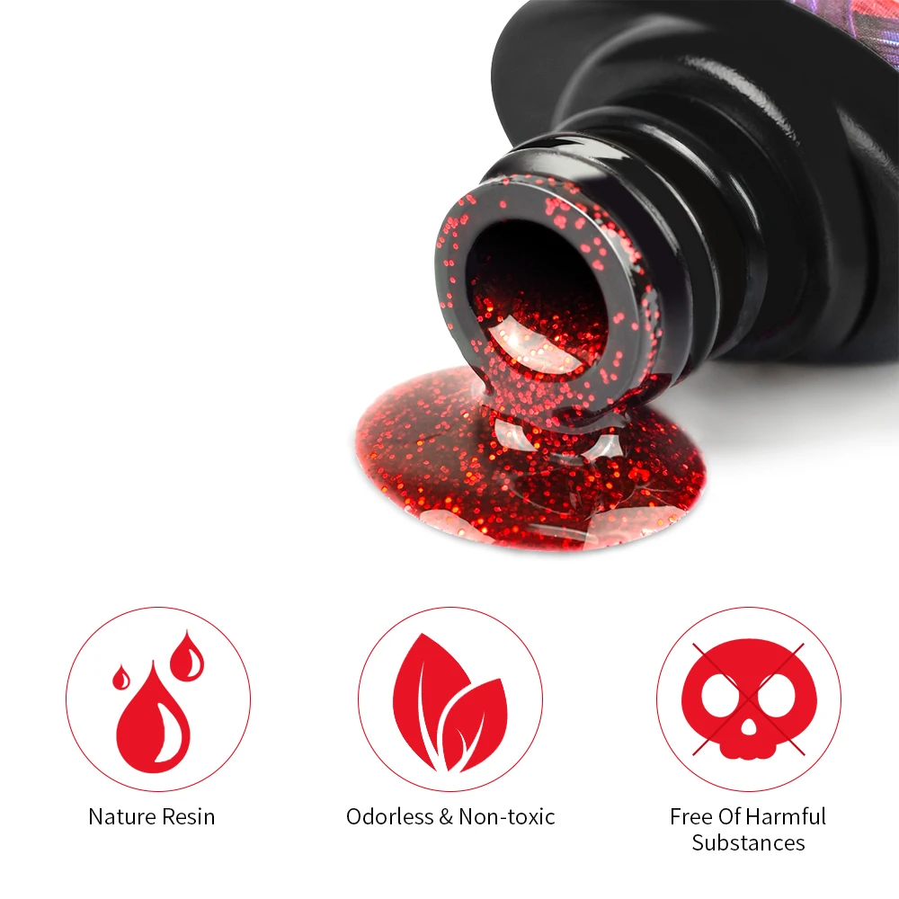 PHOENIXY 8ML Gel Nail Polish Semi Permanent Gel Varnish 162 Colors Soak Off LED UV Gel Nail Varnishes Base Top Coat Nail Art Gel 5
