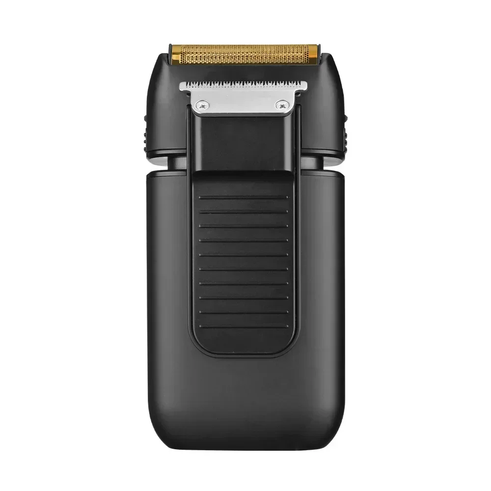 2024 New WMARK NG-986  Professional Electric Shaver Stainless Steel Titanium Plated Two Blade Mesh Razor, Electric Men's Shaver 4