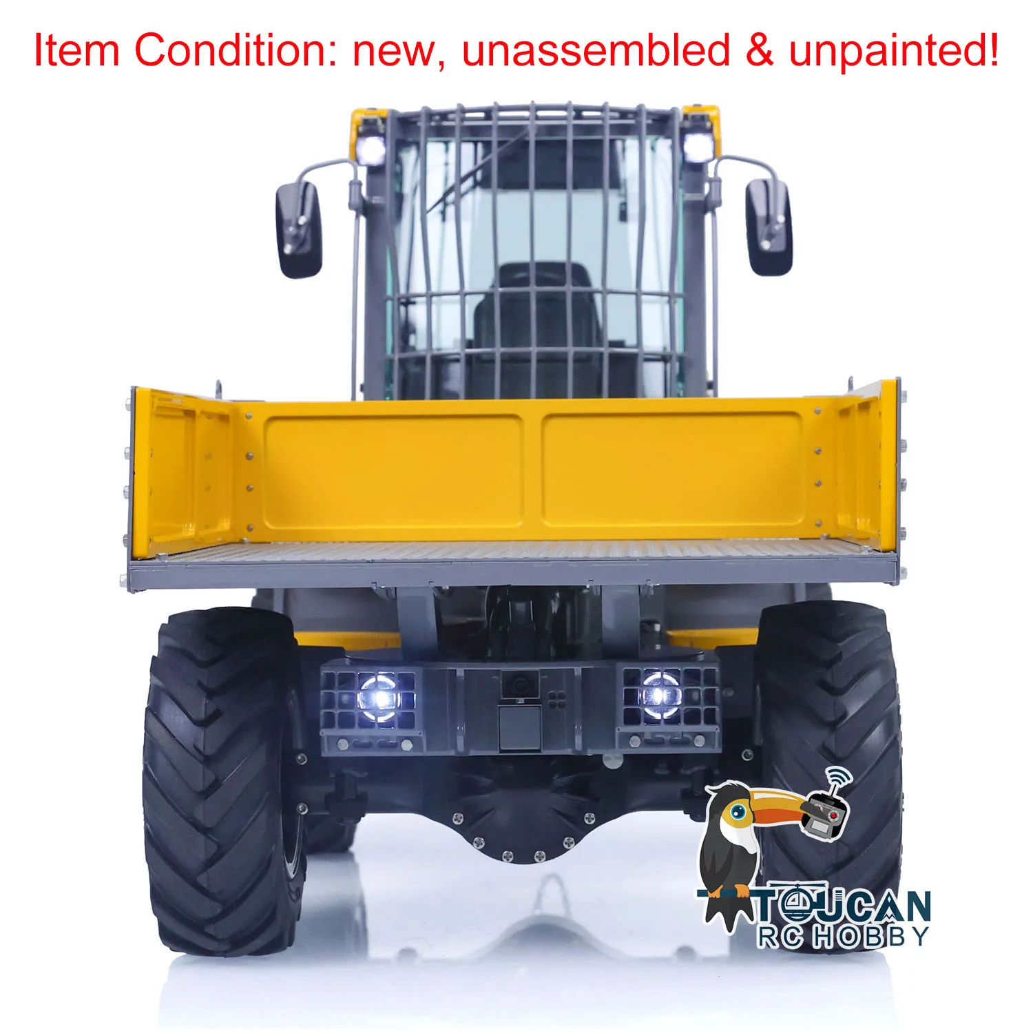 LESU 1/14 RC Hydraulic Metal Dump Truck Tipper 6MDX-B Remote Control Car Model Unpainted Kits With Light Sound ESC Motor TH23010 3