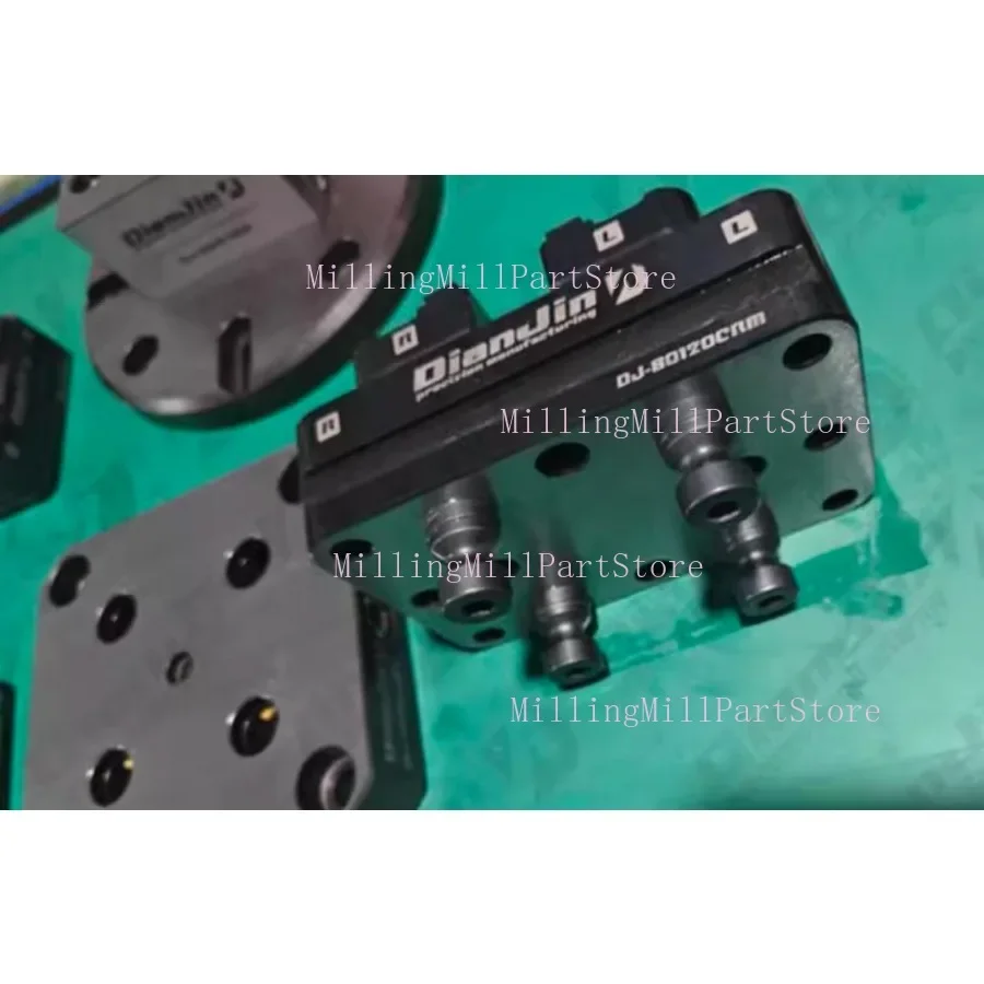 4-5 Axis Fixture Self-centering Vise Positive Paired with Zero Point Quick Change Four Axis L-block Bridge Board DJ-6080H D52