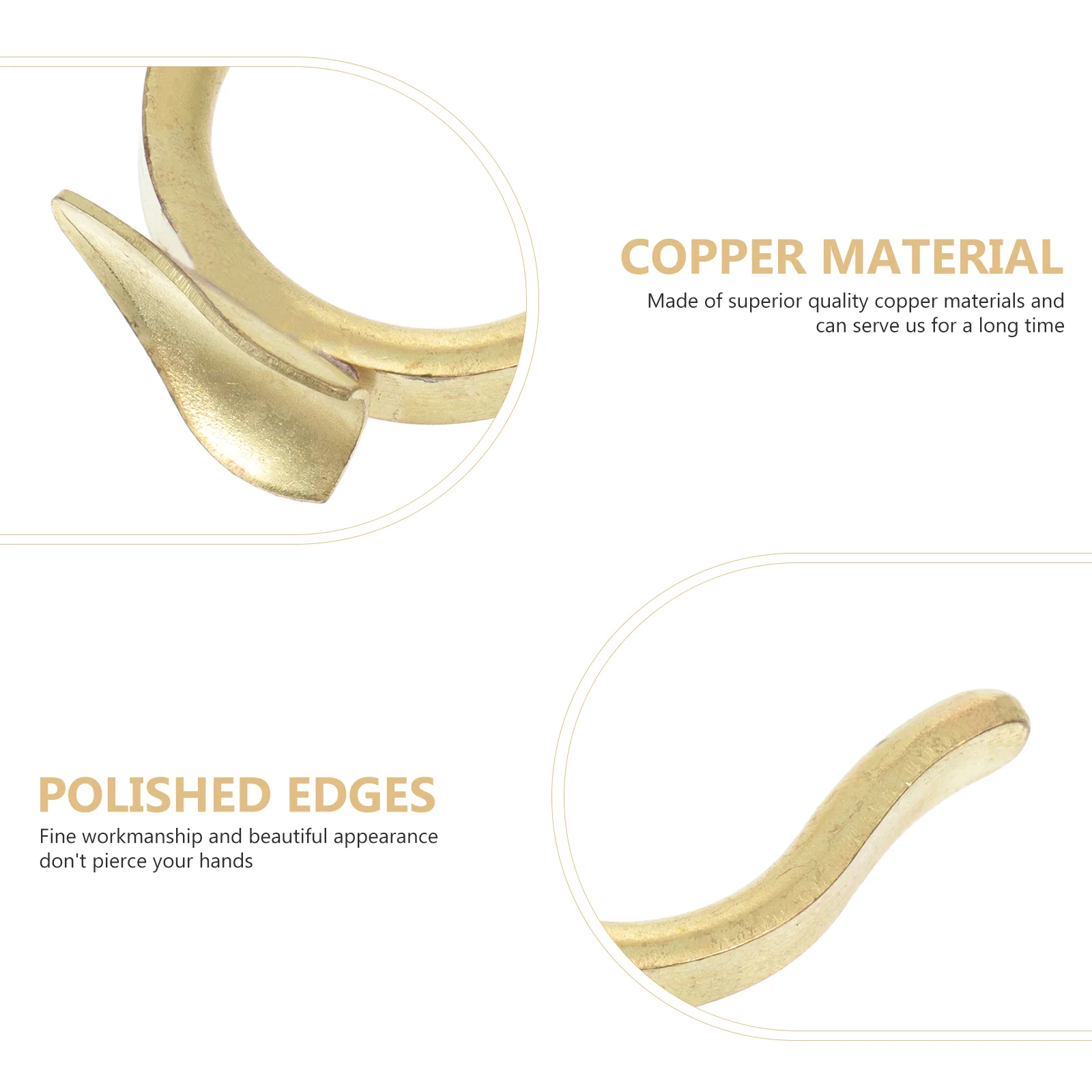 Copper Small Finger Hook Trumpet Accessory Durable Thumb Hook Musical Instrument Part Back For Players Brass Instrument