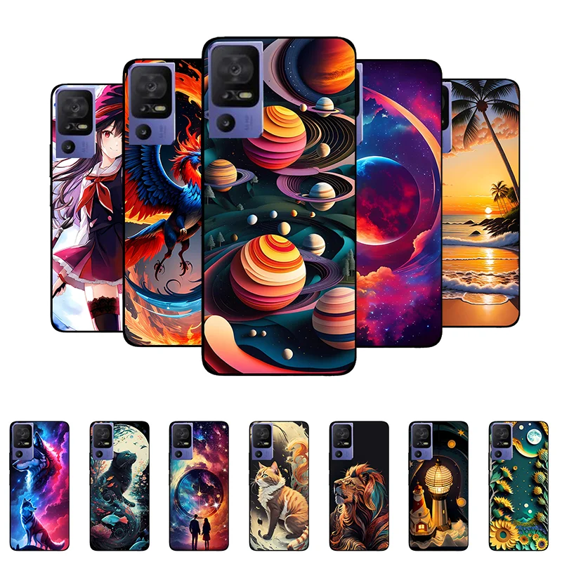 Custodia Per Tcl 40 Se Cover Tpu Custodia Morbida In Silicone Adorabile Per Tcl 40 Se 6156A 6156H 40Se Tcl40 Se Funda Coque