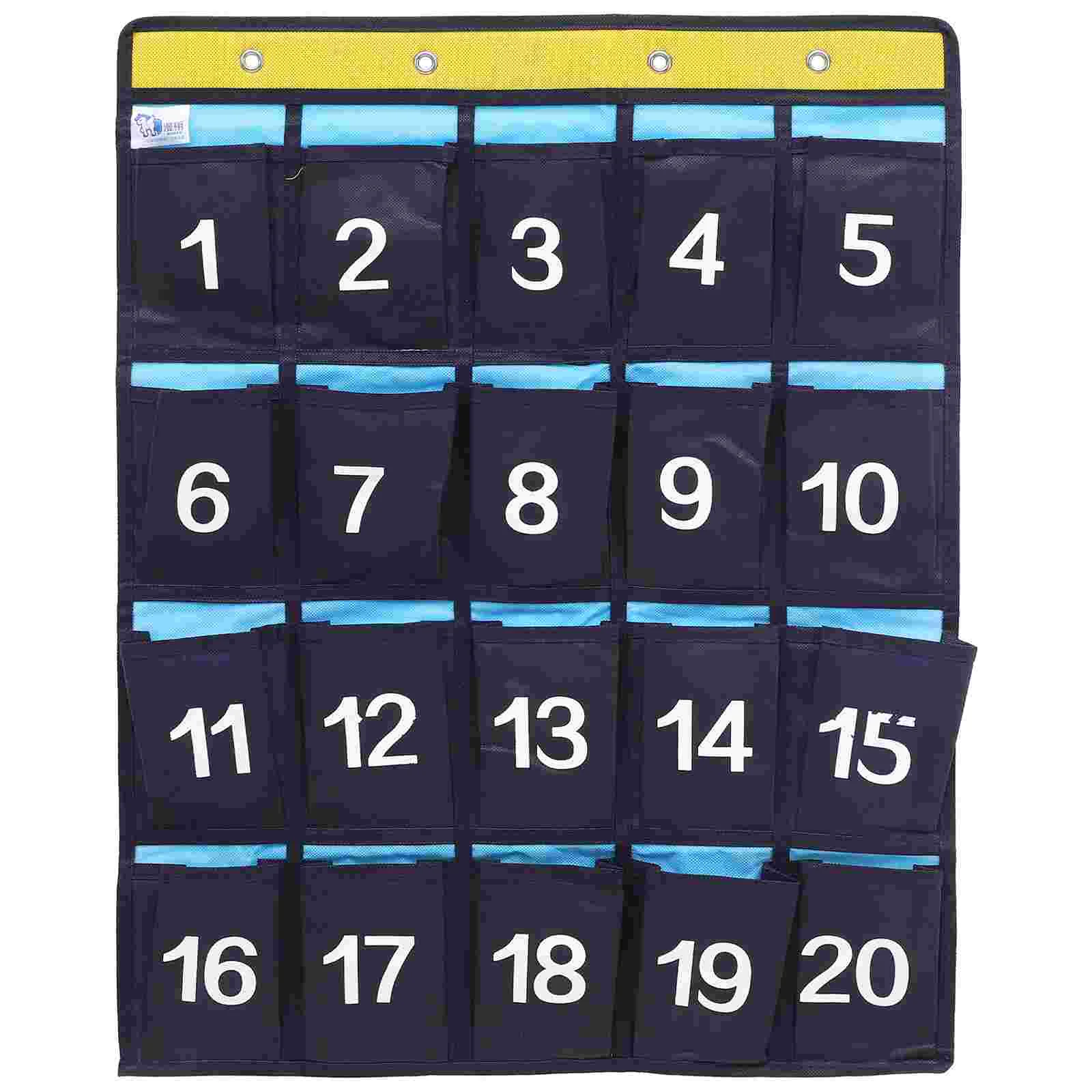 

Tofficu Classroom Storage Numbered Classroom Pocket Chart Over The Door Hanging Organizer