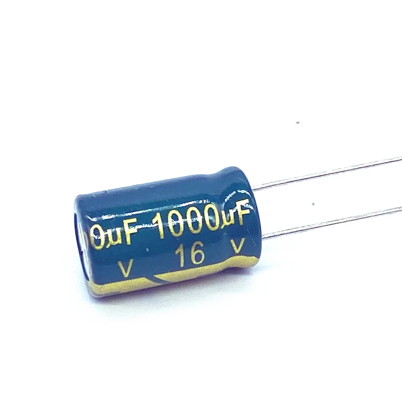 100PCS1000UF16V16V1000UFAluminumElectrolyticCapacitorhigh