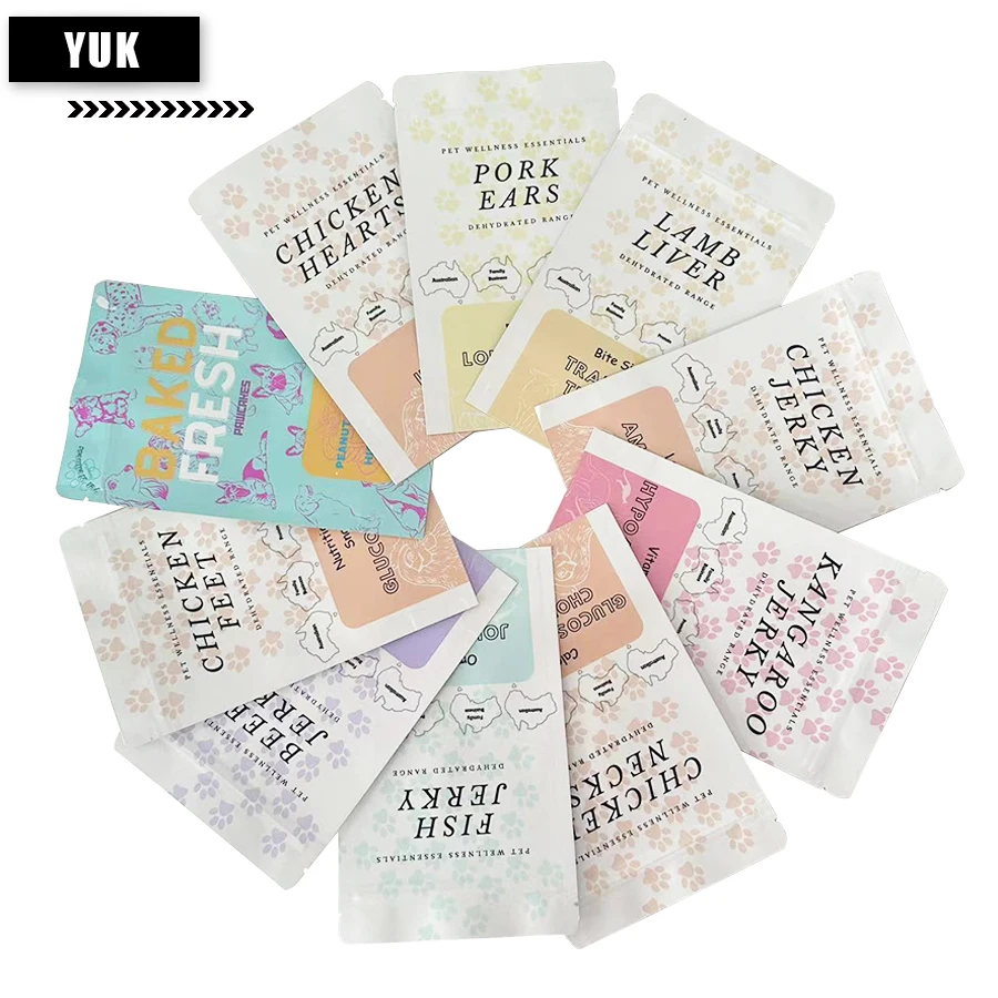 Wärme versiegelung folien beutel, benutzer definierter Druck, weiße Nüsse Tee Stand Up Kraft papier, Reiß verschluss Lagerung, High Barrier Pulver Gewürz bonbons – Detail 2