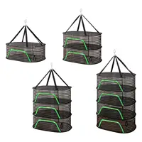 Garden Folding Drying Net Fish Drying Net Large Capacity with Hanging Hook Easy Carrying for Tea Fruits Dried Fish Tableware 1