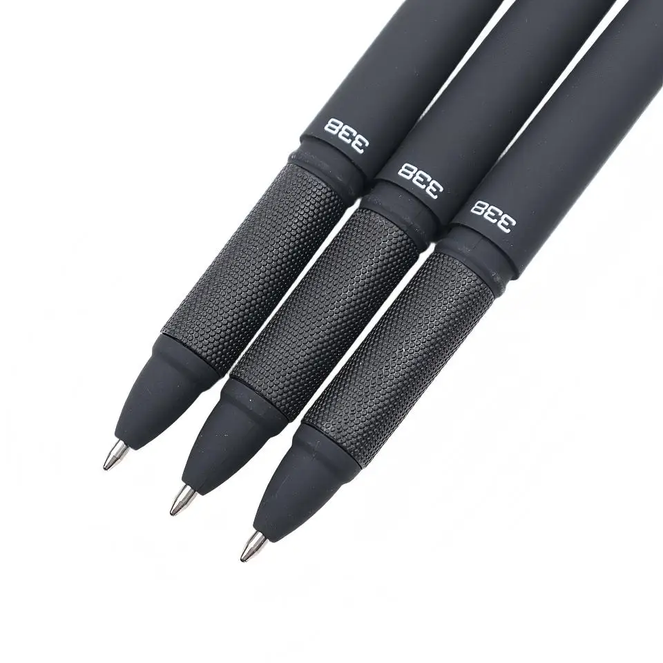 6개/세트 젤 펜 1.0mm 검정 잉크, 부드러운 필기감 대용량 리필, 서명에 완벽한 볼펜