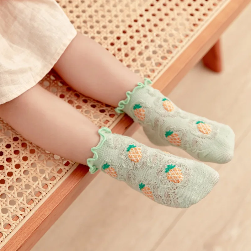 Baby Socks Girl Newborn Infantil Kid Knee High Lace Socks Toddler Babygirl Anti Slip Cotton Winter Infant Long Sock