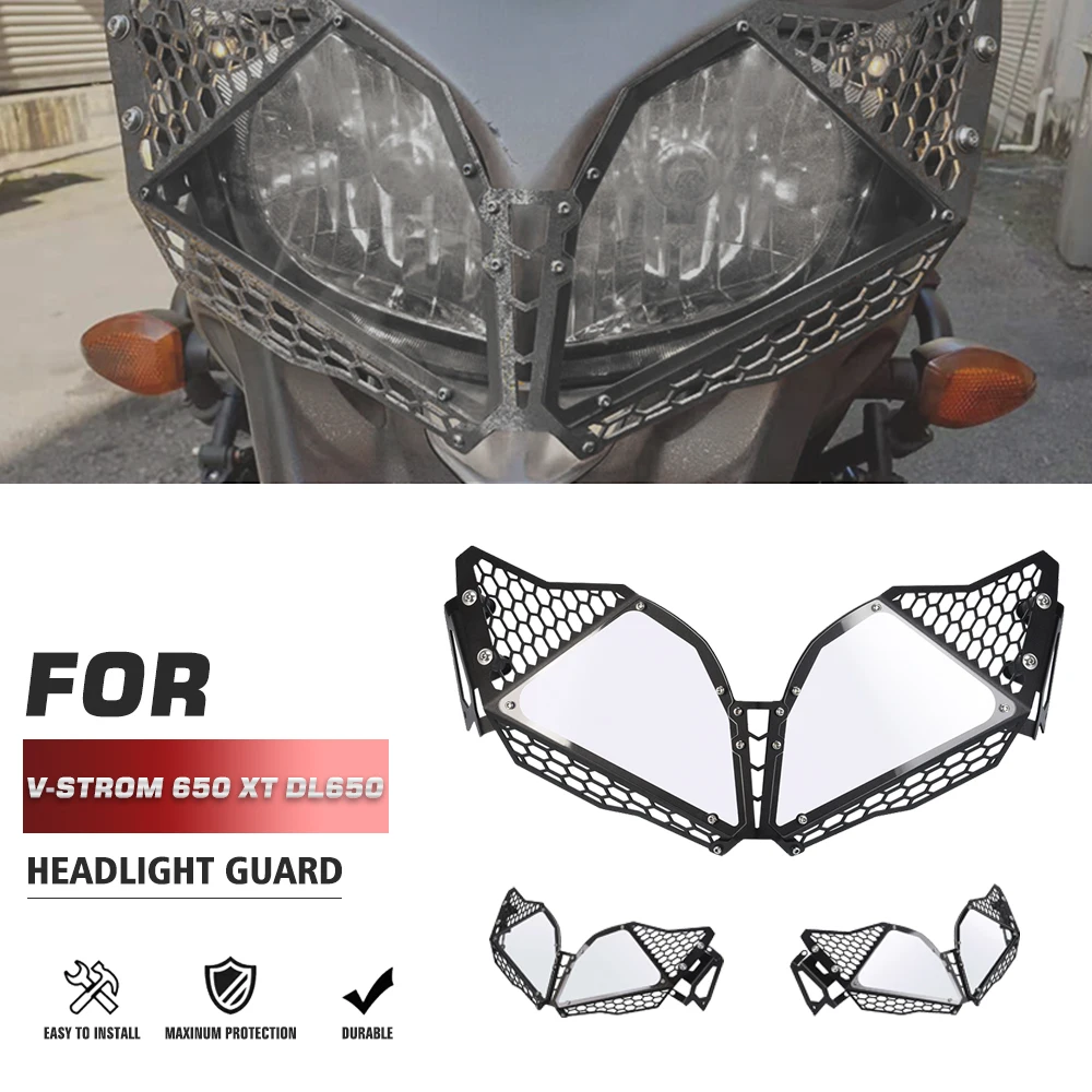 

For Suzuki V-Strom 650 V-Strom XT DL 650 VSTROM 650 2012 2013 -2016 Motorcycle Headlight Guard Protector Cover Protection Grille