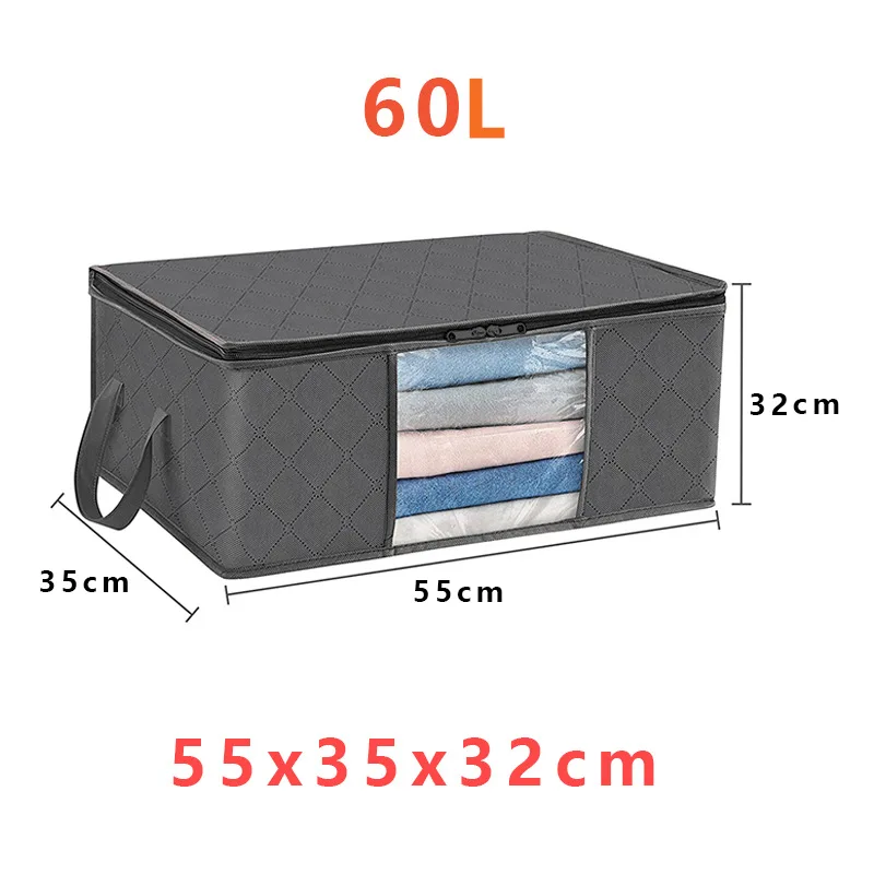 Big Capacity Quilt Clothes Storage Bag Duvet Blanket Sorting Bags Dustproof Closet Under-Bed Storage Moisture Proof Organizer 5