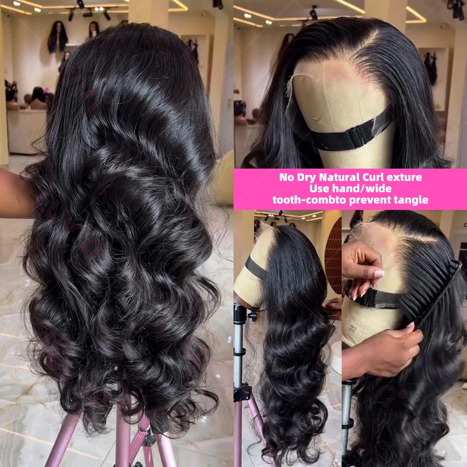 Human Hair Wig Lace Front Wig Human Hair Wigs Front Lace Wig HD 200% Body Wave 13x6 Lace Frontal Wigs 30 36 Inch Remy 13x4 Lace Front Wig 5x5 Closure Wig For Women