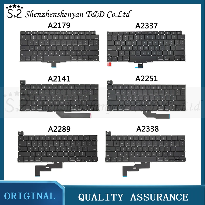 Teclado de Substituição do Portátil Eua Inglês para Macbook Pro Retina ar 13 14 14 16 16 Aa2179 A2337 A2251 A2289 A2338 A2141 A2442 A2485 Novo