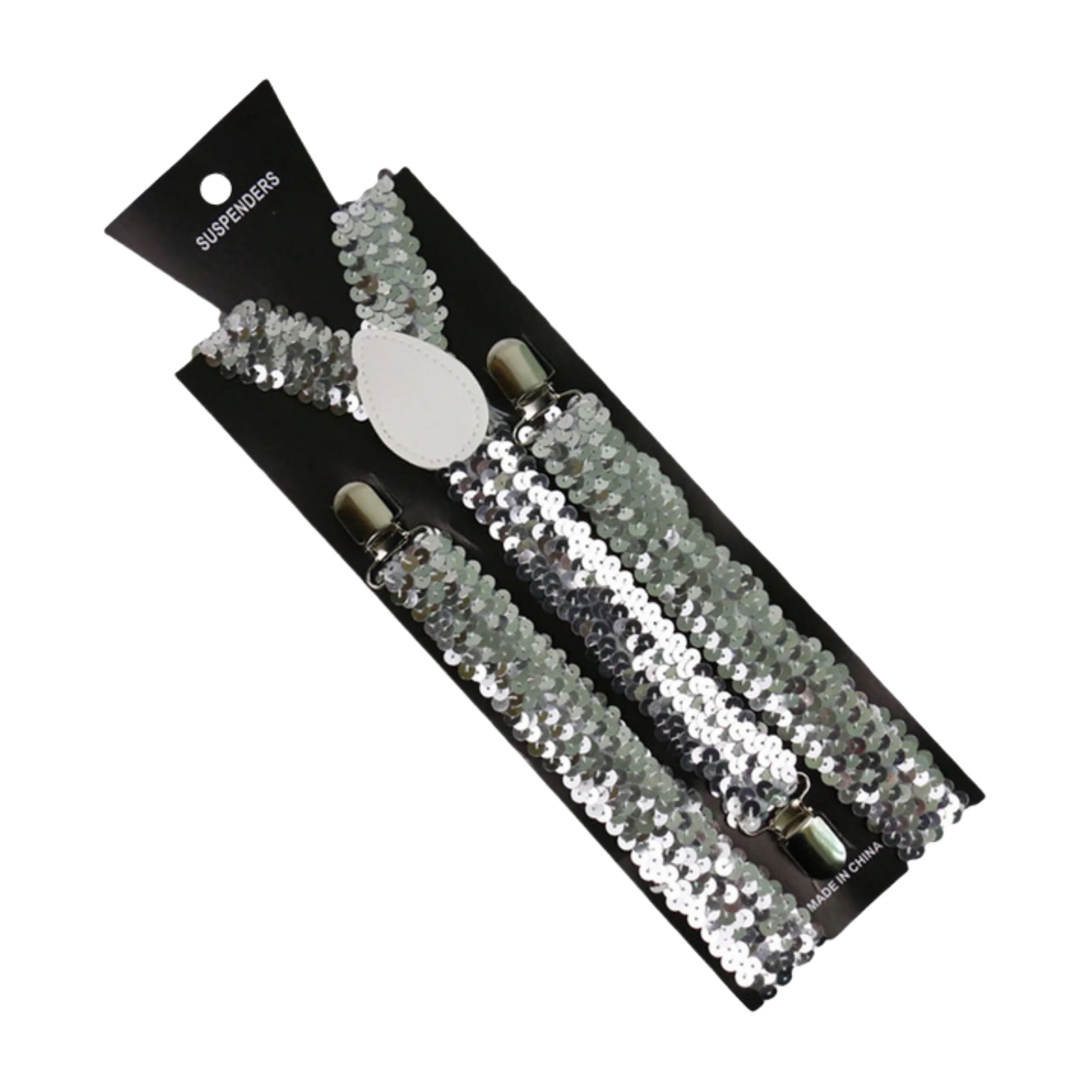 

y2k adult suspenders 3 clips ladies sequined fish scale elastic braces fashionable and versatile suspenders performance