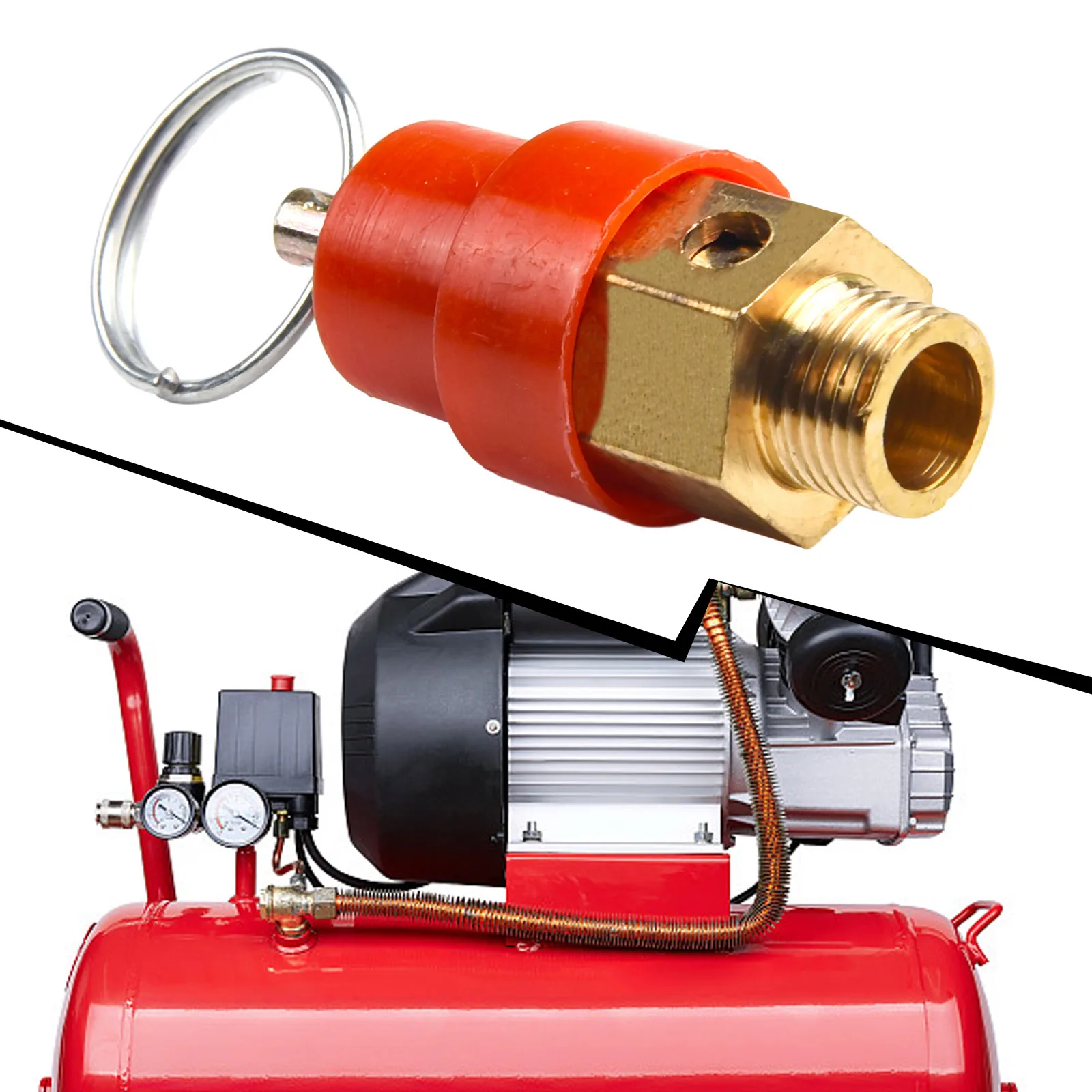 

Air Compressor Pressure Safety Release Relief Valve Air Gas Pressure Regulator 1/4 1/8 BSP Pressure Pipe Connector Pneumatic Par