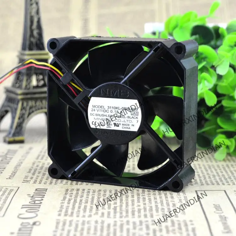 

New 8025 24V 0.18A 3110KL-05W-B69 8cm 3 Cooling Fan Assembly Kit