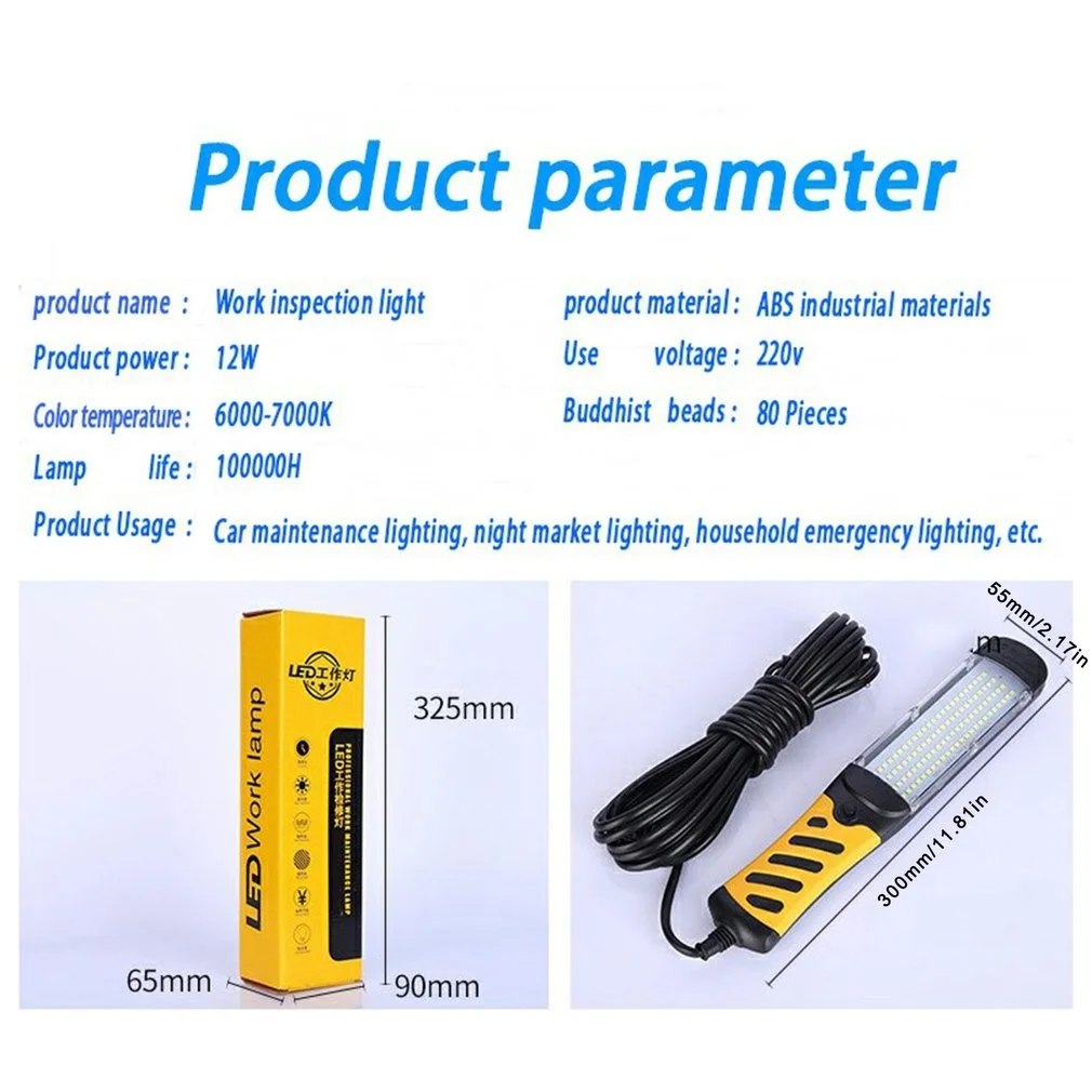 LED Work Light 120 Beads with Magnet Hook