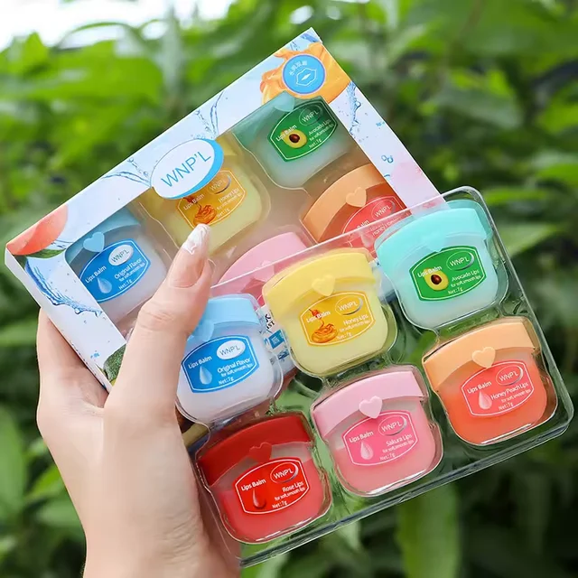 4/6/8pcs Fruit Series Lip Balm Set Set Moisturizing Refreshing Non-sticky Anti-Cracked Lip Mask Vaseline for Lips Makeup 2