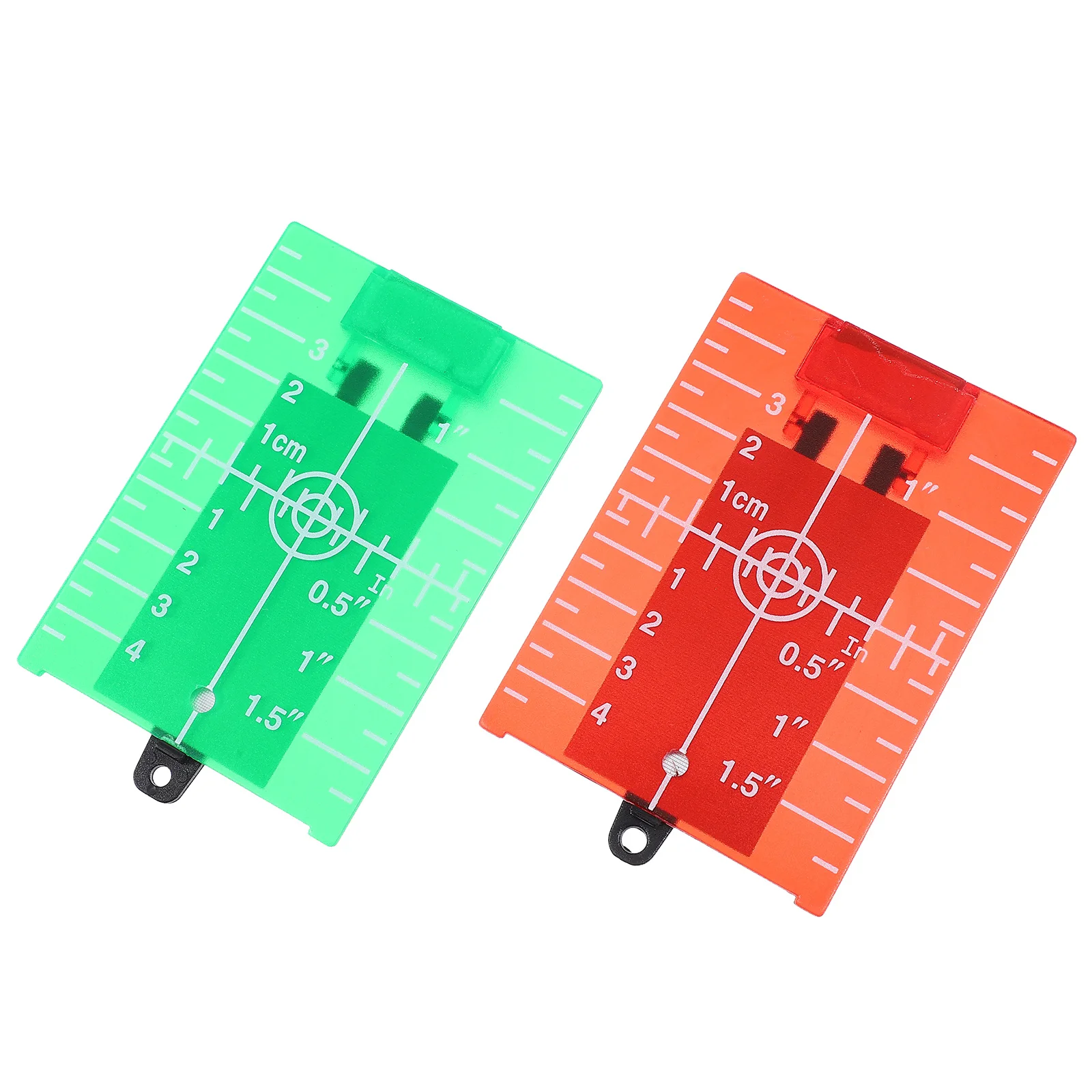 

2 Pcs Level Laser Target Green Red Lasers Board Flooring Magnetic Plate Plastic with Stand