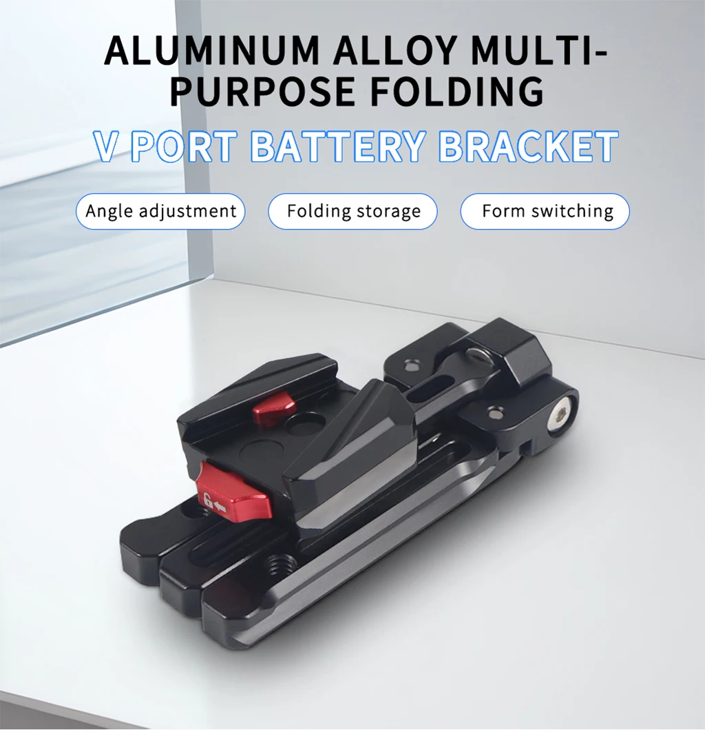 Aluminum V-Lock Battery Mounting Plate Clamp Quick Release for ARCA Tripod Gimba