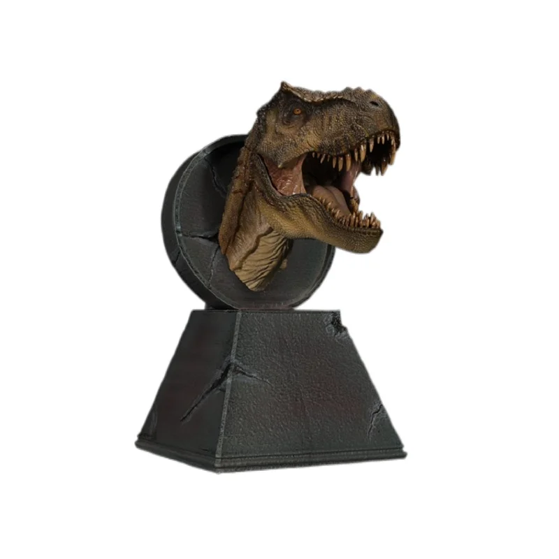 

Nanmu Dinosaur Dragon Tyrannosaurus Rex Alpha Head Busts Statue With Magnet Classic Toys s Animal Model