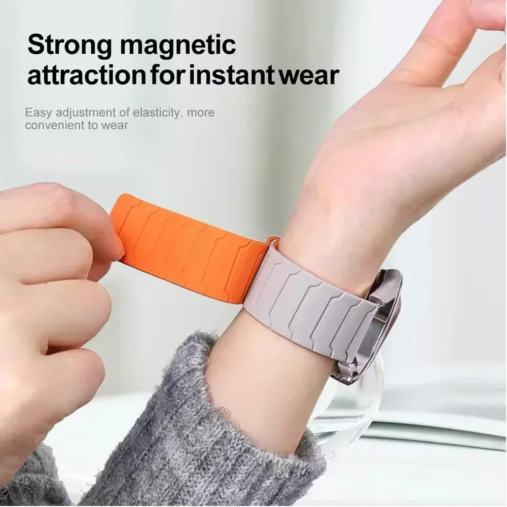 Magnetic Silicone Watch Strap - Universal Fit, 22mm & 20mm