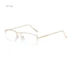 Luxury Square Frame Myopia Glasses Office Women Men Anti-blue Light Near Sight Eyeglasses Unisex Goggles Diopters 0 To -5.0 6