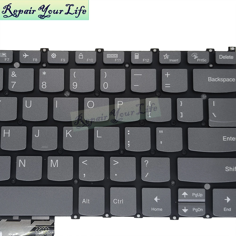 Teclado Retroiluminado Inglês dos Eua para Lenovo Teclado do Portátil Luz de Fundo Ioga 14irl8 82yl em Ph4sb-us V222320as1-us Sn21k12158 - Imagem 5